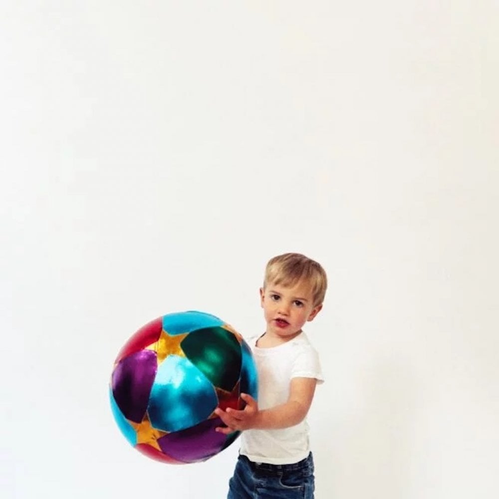XL FABRIC PLAY BALL 30cm - STARS MULTI