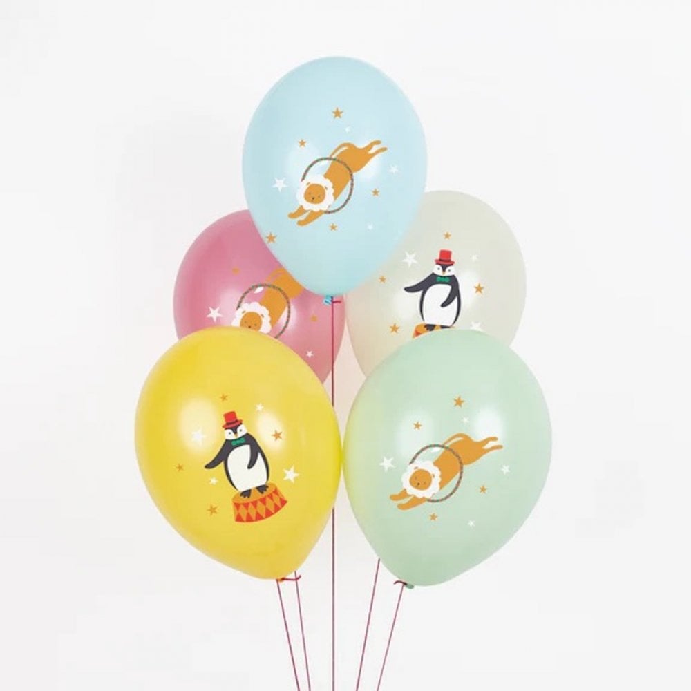 5 CIRCUS BALLOONS