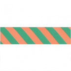 STRIPE RIBBON - NEON RED & TURQUOISE