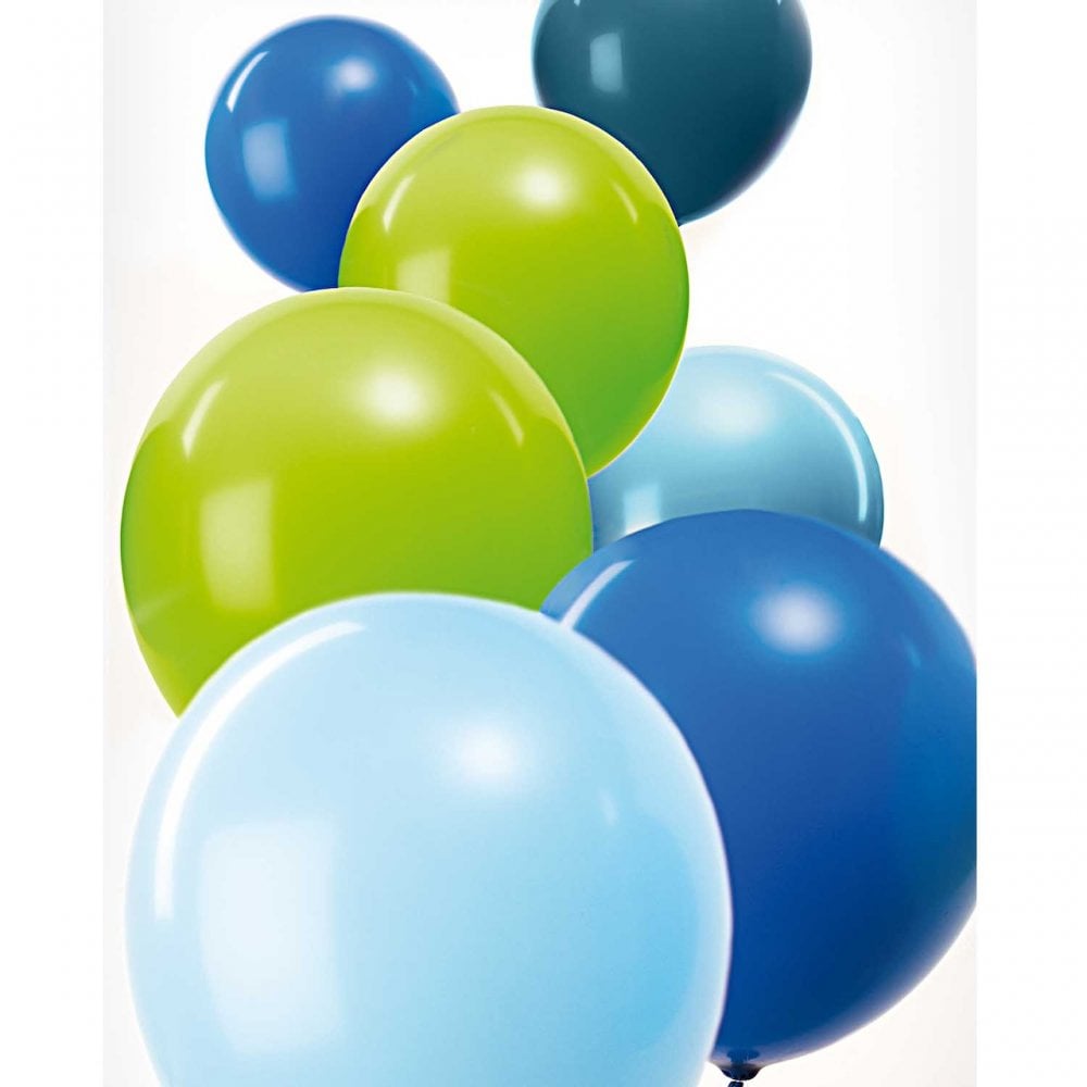 12 BALLOONS - AQUA MIX