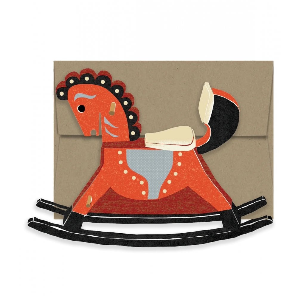 ROCKING HORSE - DIE CUT CARD