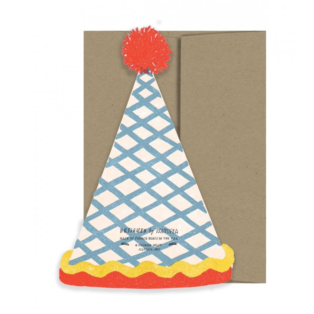 PARTY HAT HAPPY BIRTHDAY DIE CUT CARD