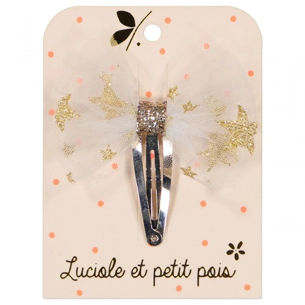 TUTU BOW HAIR CLIP - STARS