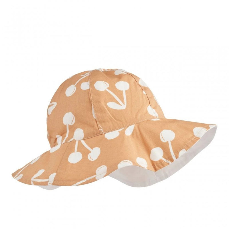 AMELIA REVERSIBLE SUN HAT - Cherry Blossom / Light Apricot
