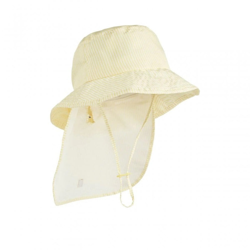 DAMONA STRIPE SUN HAT - SEERSUCKER - Lemonade/creme de la creme