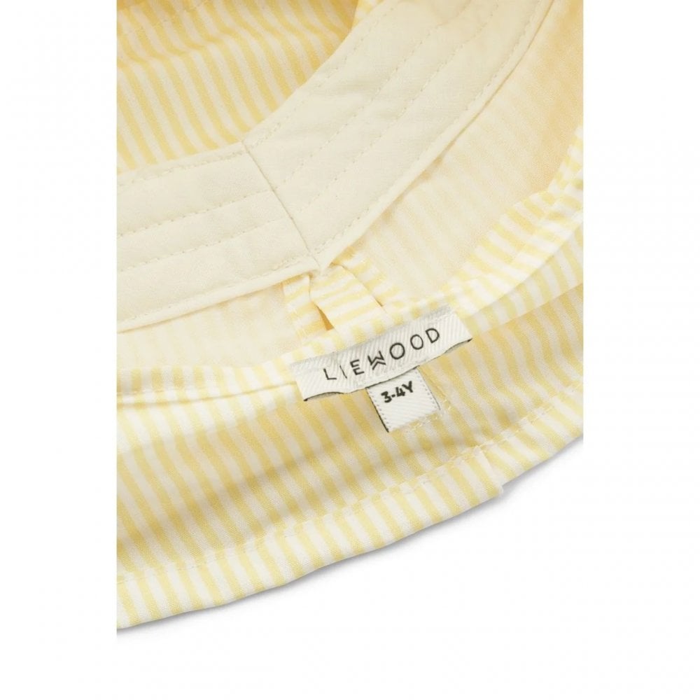 DAMONA STRIPE SUN HAT - SEERSUCKER