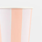 8 PASTEL STRIPE CUPS