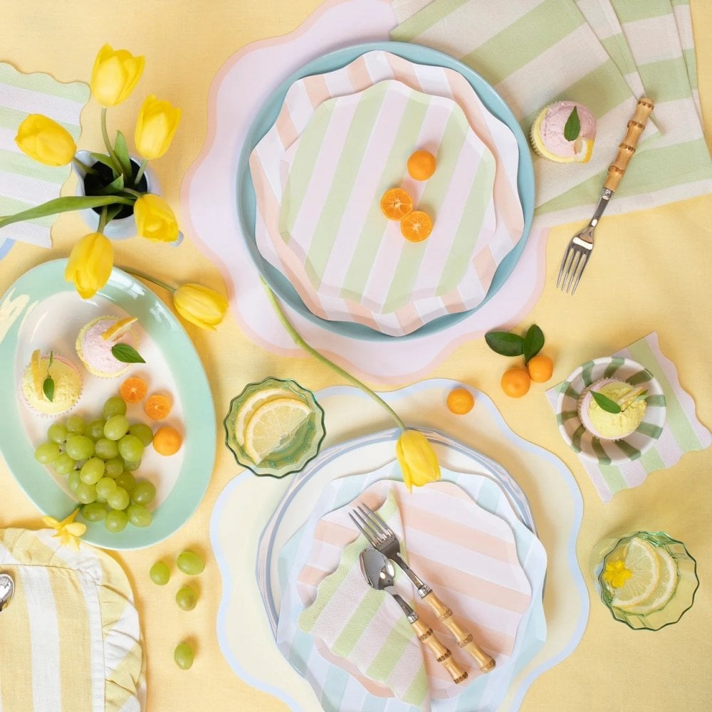 16 PASTEL STRIPE NAPKINS