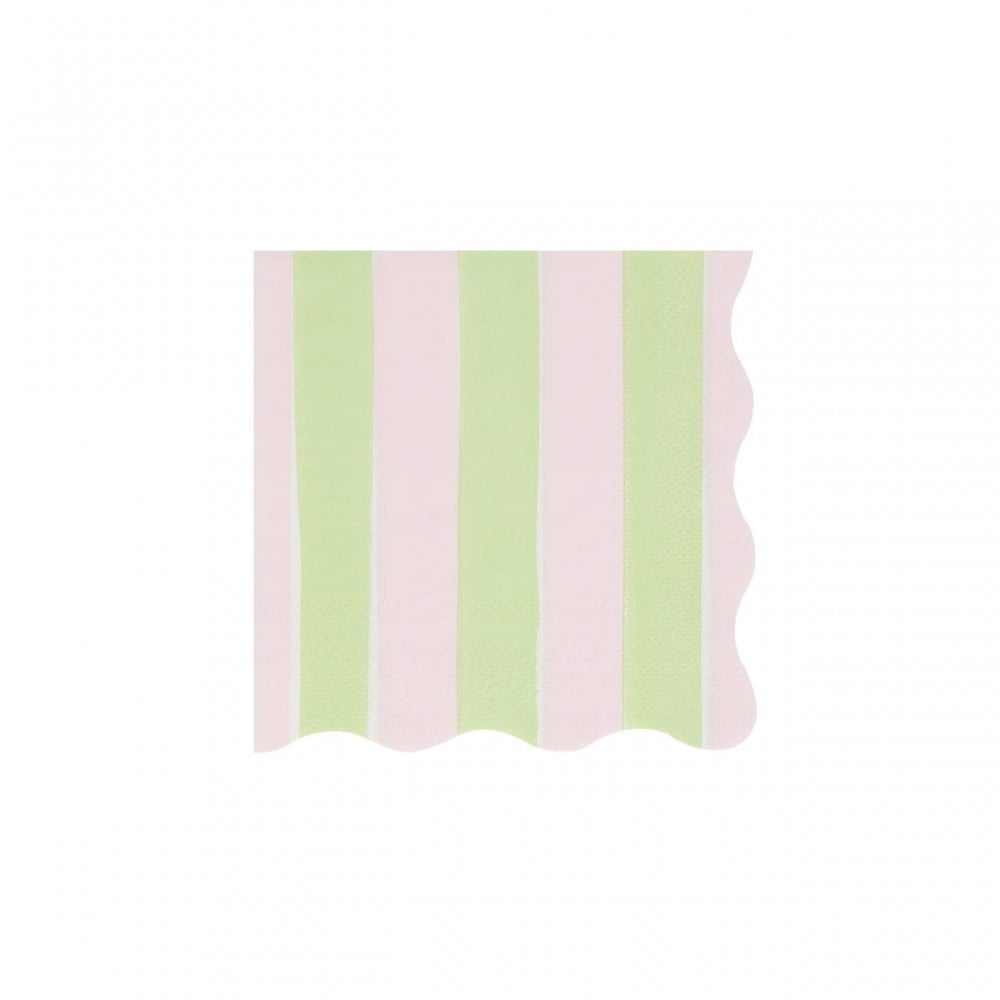 16 PASTEL STRIPE NAPKINS