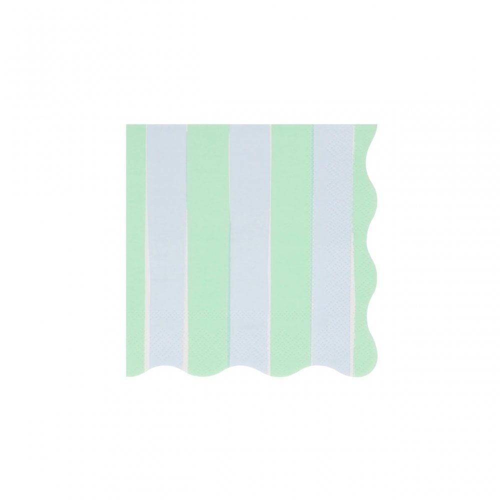 16 PASTEL STRIPE NAPKINS