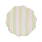 8 PASTEL STRIPE PLATES