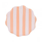 8 PASTEL STRIPE PLATES