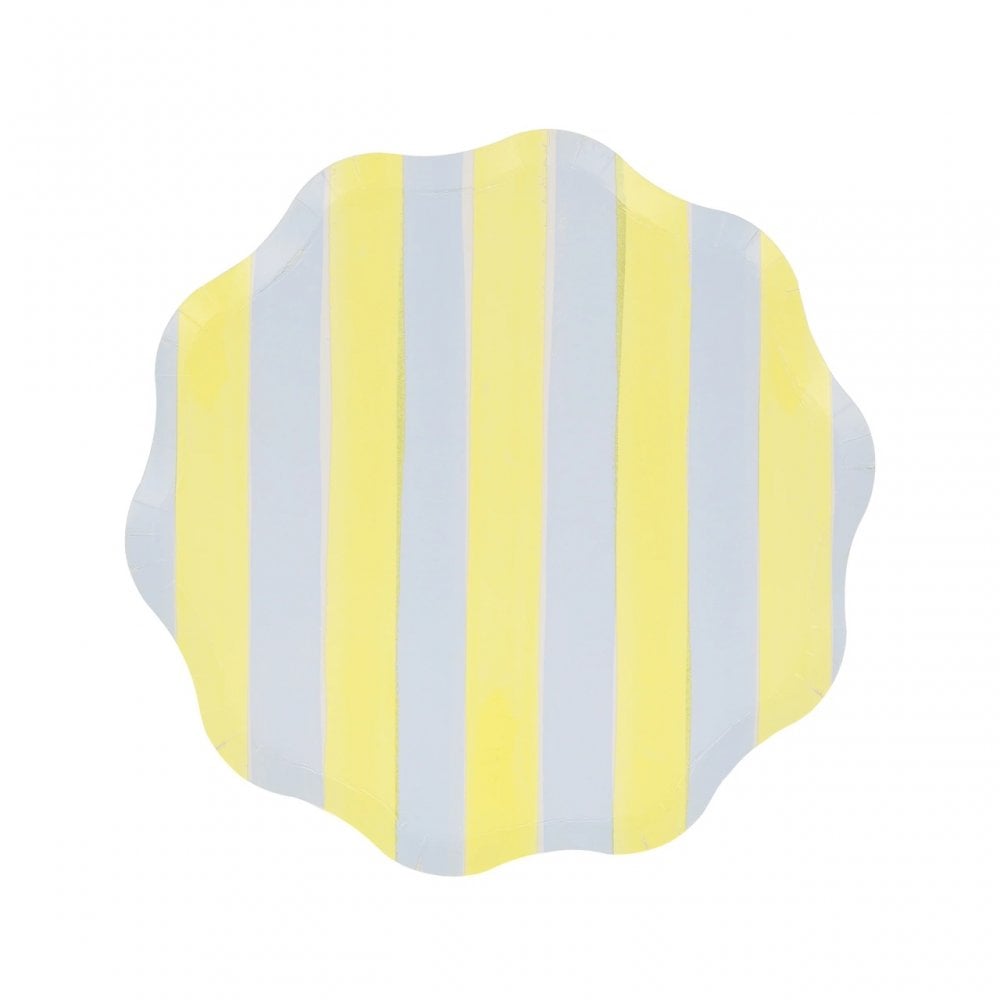 8 PASTEL STRIPE PLATES