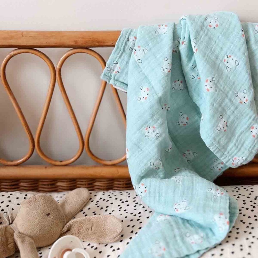 BIANCA SWADDLE - TEDDY BLUSH BLUE