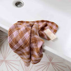 BIANCA SWADDLE - VICHY CARAMEL / LILAC