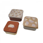 SET OF 3 LUNCH BOXES - HEDGEHOGS