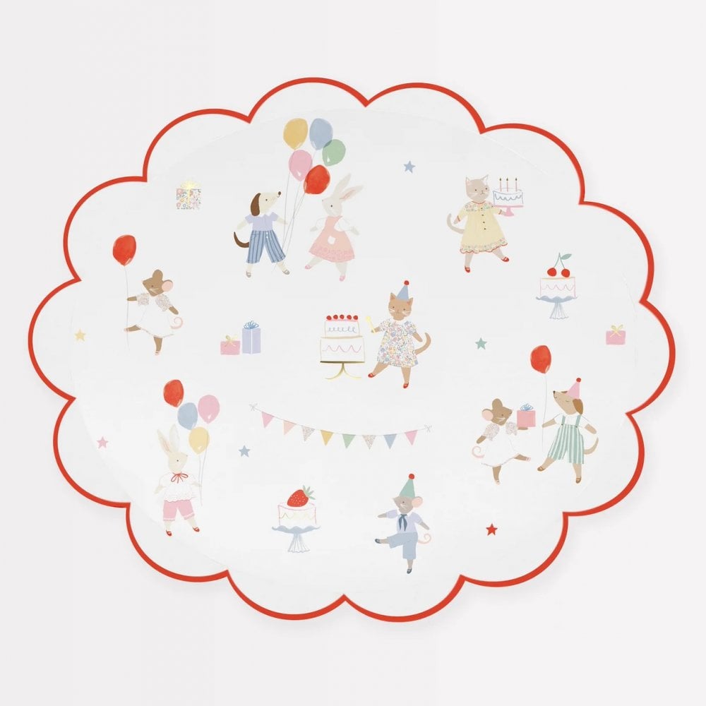 8 ANIMAL FRIENDS PLATES
