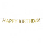GOLD SCALLOP HAPPY BIRTHDAY GARLAND