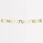 GOLD SCALLOP CONGRATULATIONS GARLAND