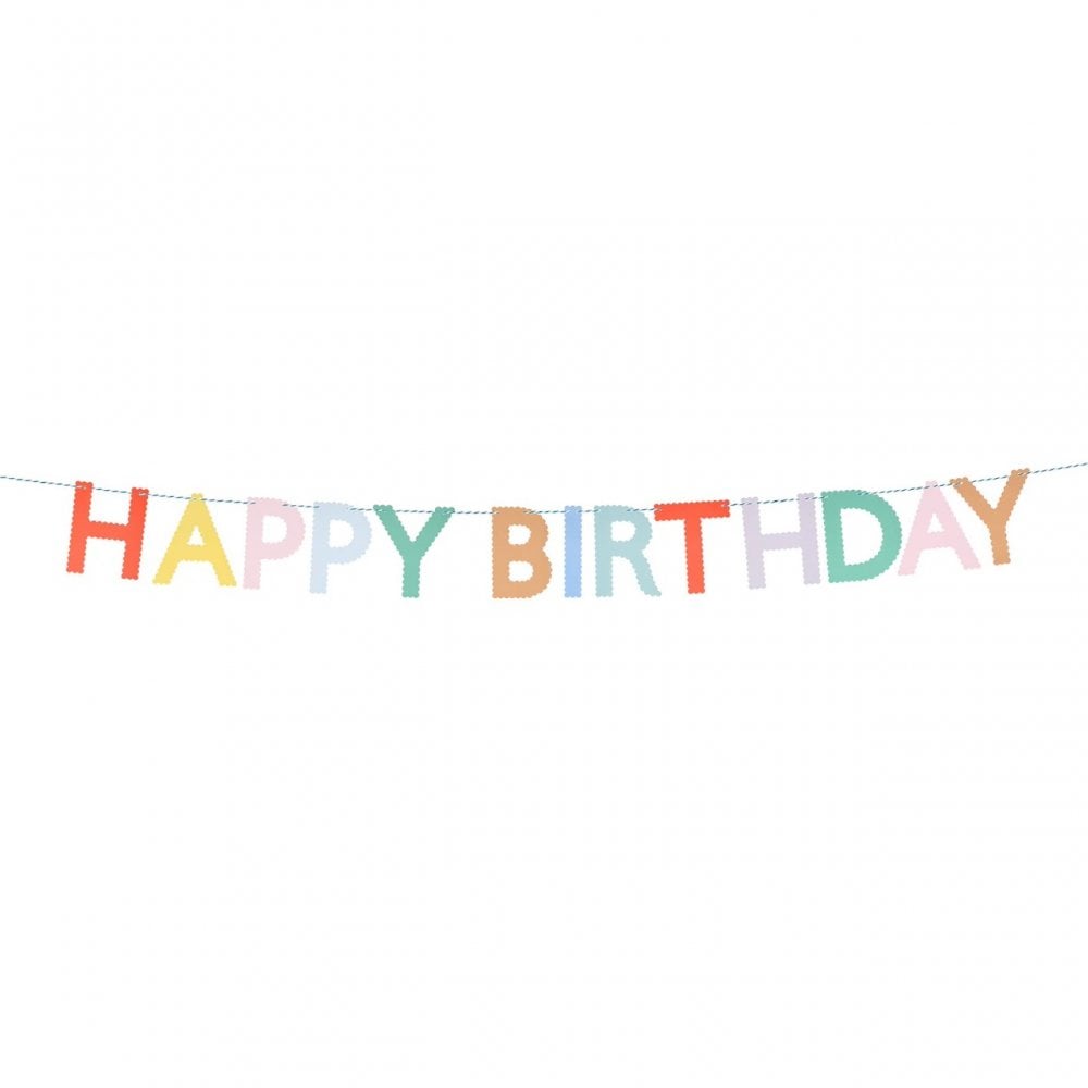 SCALLOP BRIGHT HAPPY BIRTHDAY GARLAND