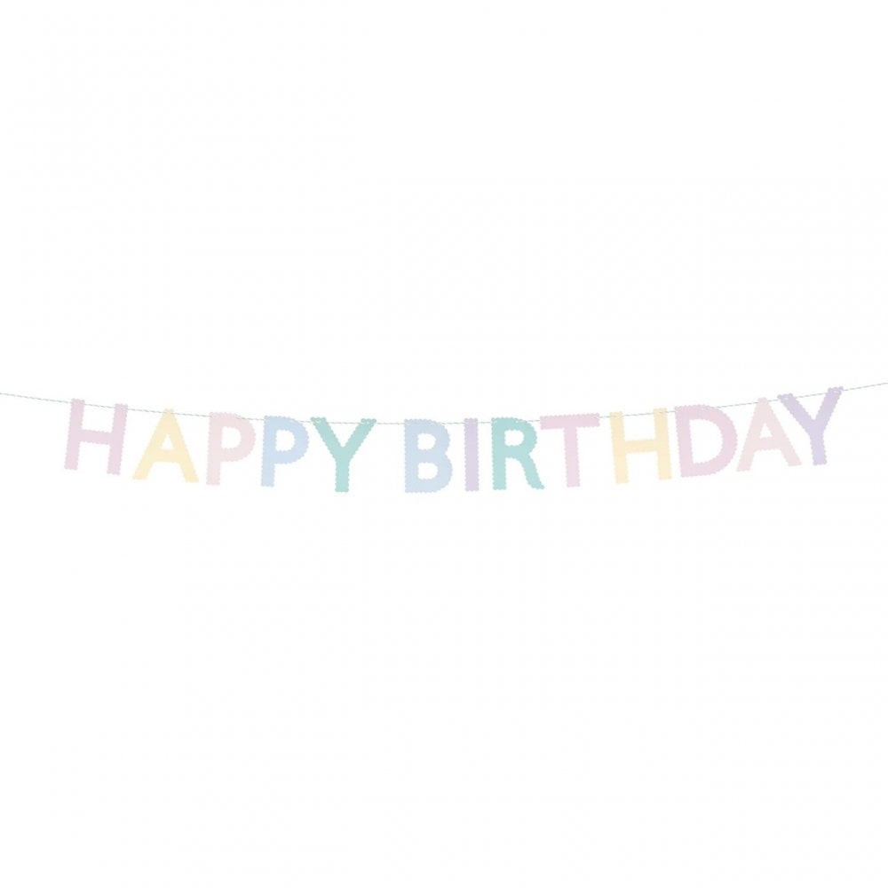 SCALLOP PASTEL HAPPY BIRTHDAY GARLAND
