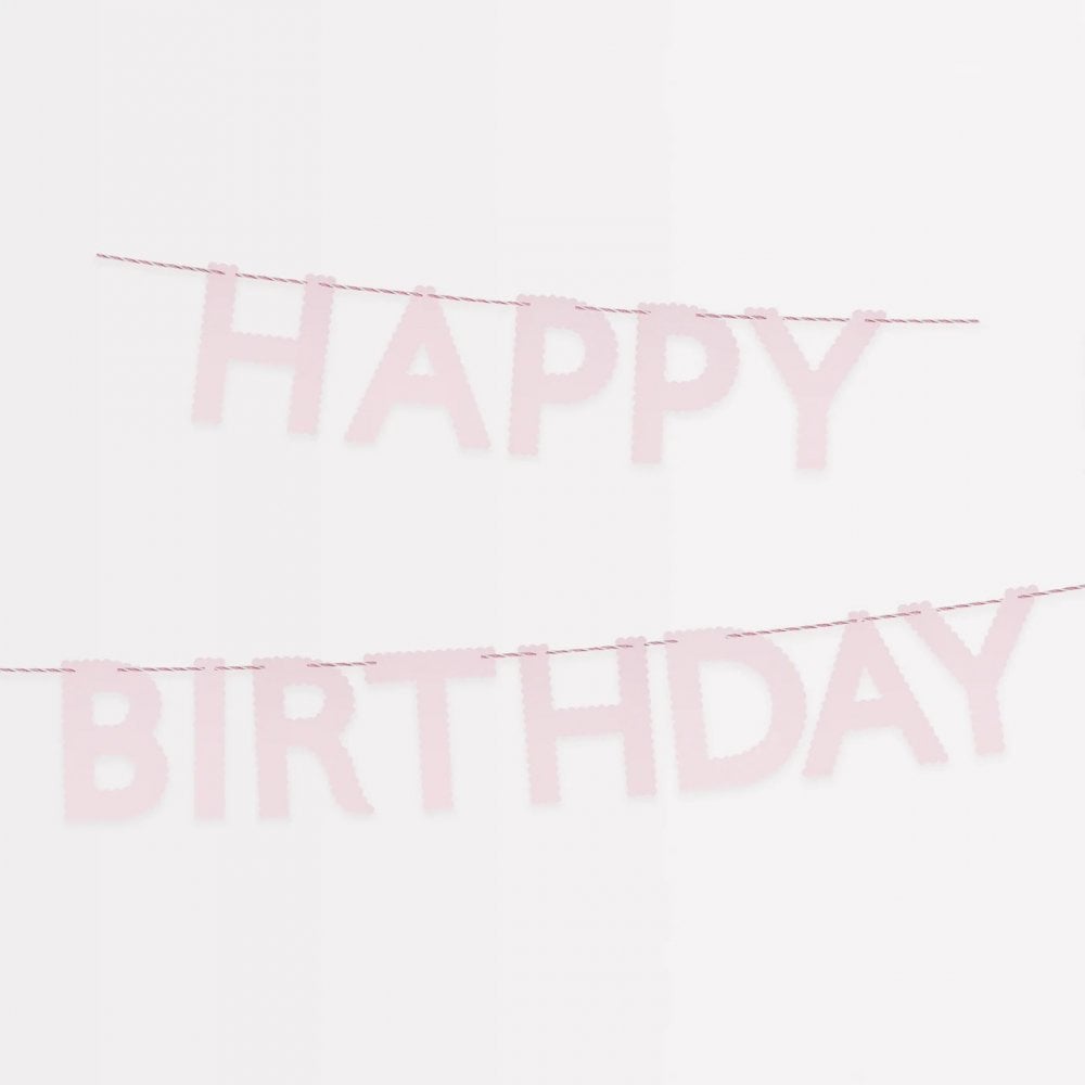 PINK HAPPY BIRTHDAY GARLAND
