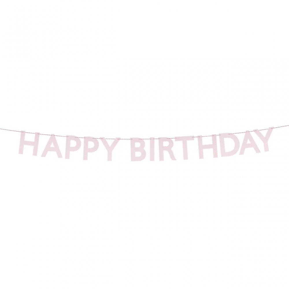 PINK HAPPY BIRTHDAY GARLAND