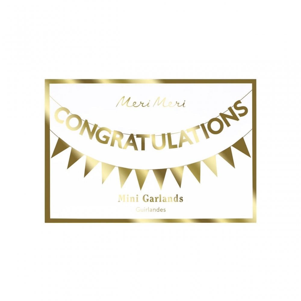 HAPPY CONGRATULATIONS MINI MATCHBOX GARLANDS