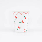 8 CHERRY PATTERN CUPS