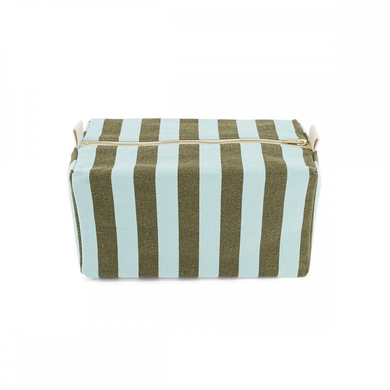 VIC WASH BAG - Stripes Lemon/Olive