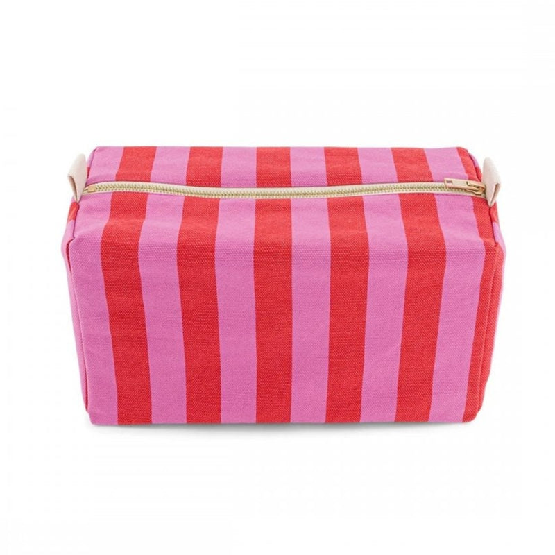 VIC WASH BAG - Stripes Orchid / Tomato