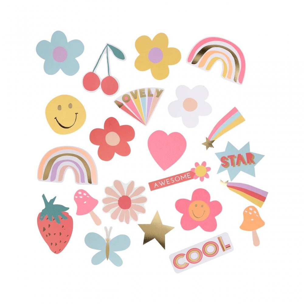 HAPPY ICON SHAPED STICKERS
