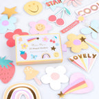 HAPPY ICON SHAPED STICKERS