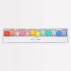 12 RAINBOW STAR SHAPED CANDLES