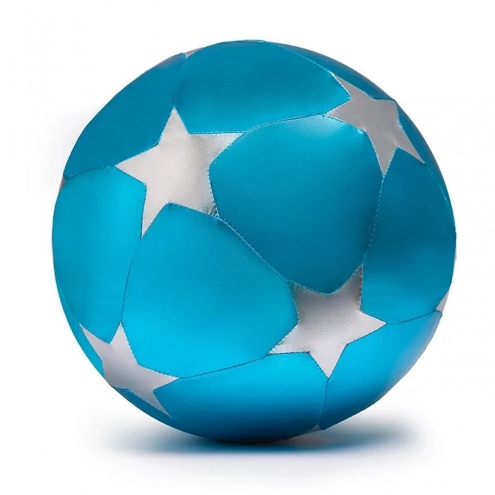 XL FABRIC PLAY BALL 30cm - BLUE WITH SILVER STARS