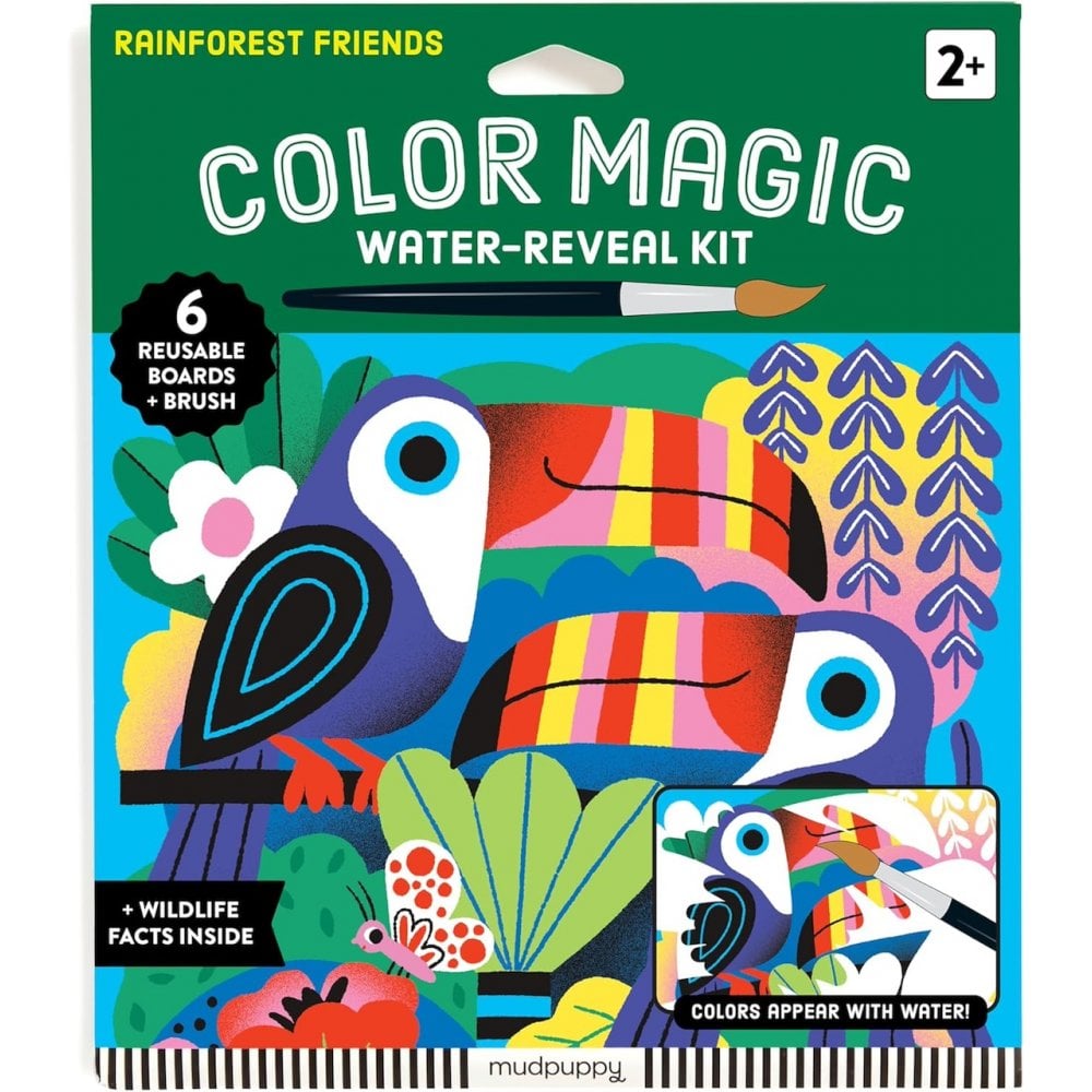 COLOUR MAGIC WATER REVEAL KIT - RAINFOREST FRIENDS (2 YEARS+)