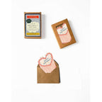6 MINI CARDS - HEART BIRTHDAY CAKE
