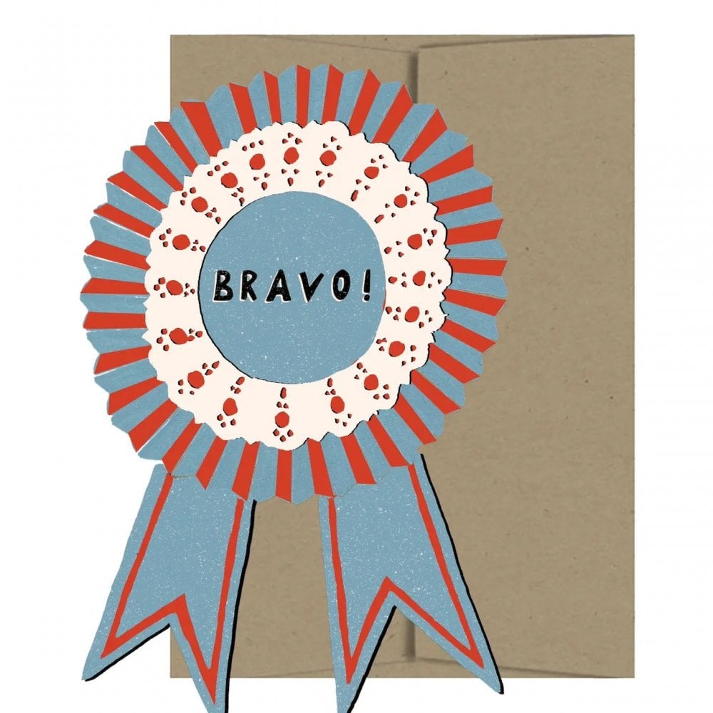 BRAVO MEDALLION DIE CUT CARD