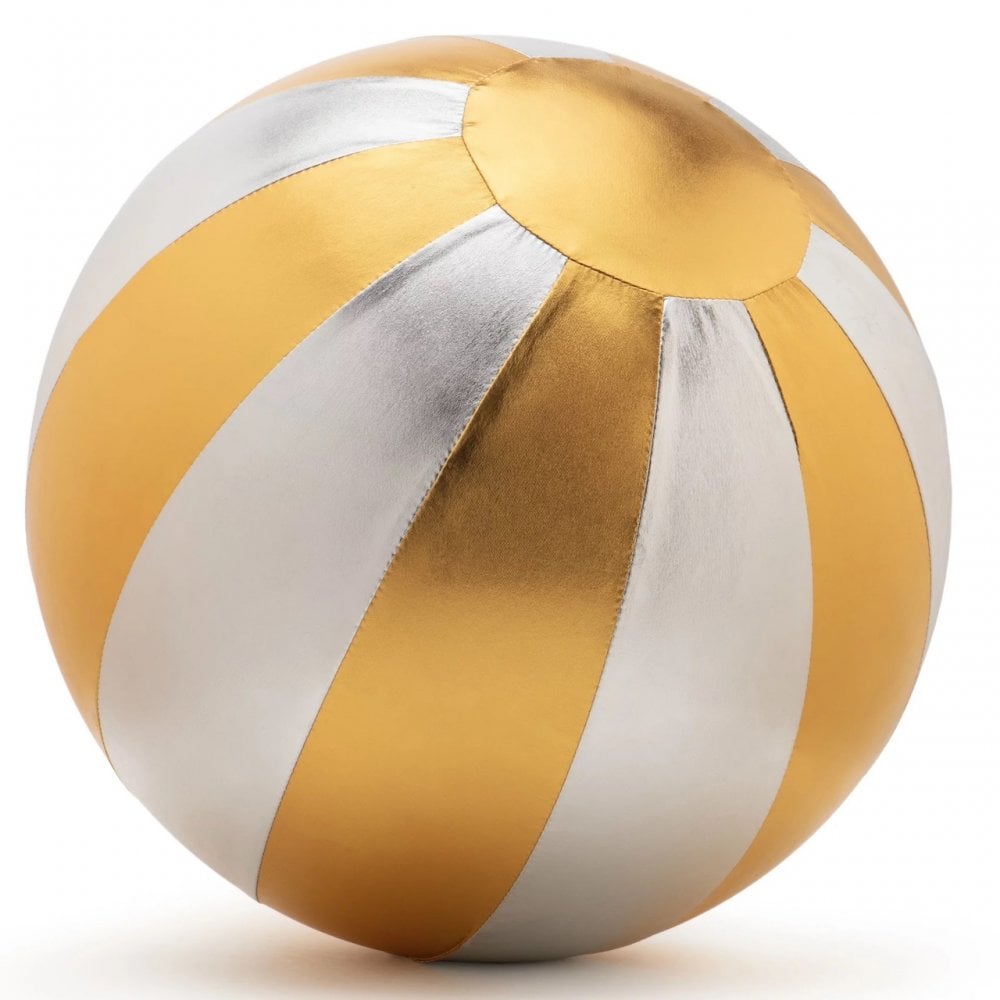 XXL FABRIC BALL 40cm - CIRCUS SILVER + GOLD