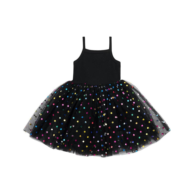 SPOT DRESS - Black