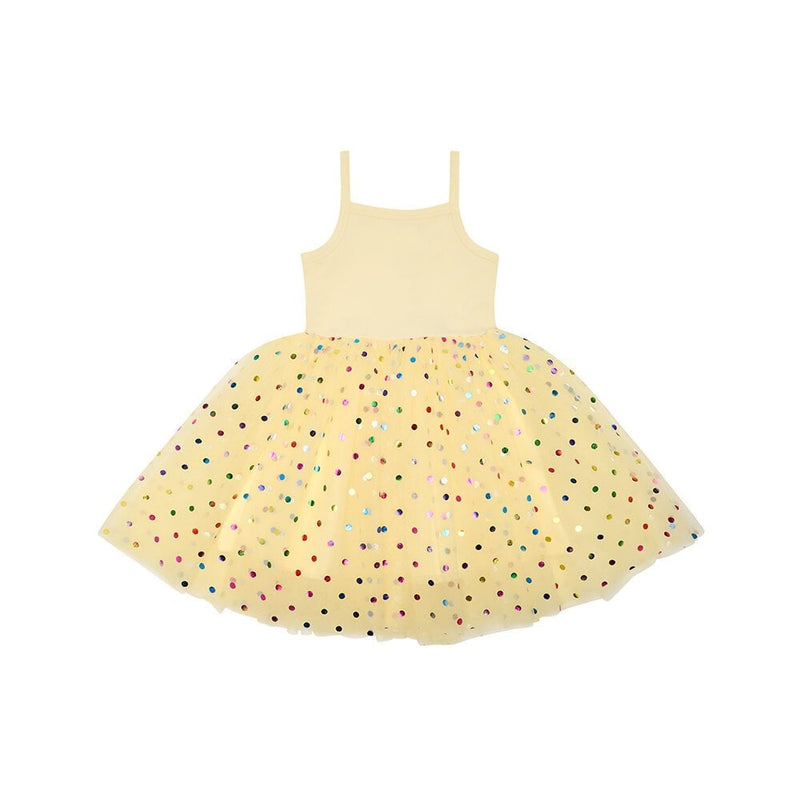 SPOT DRESS - Lemon