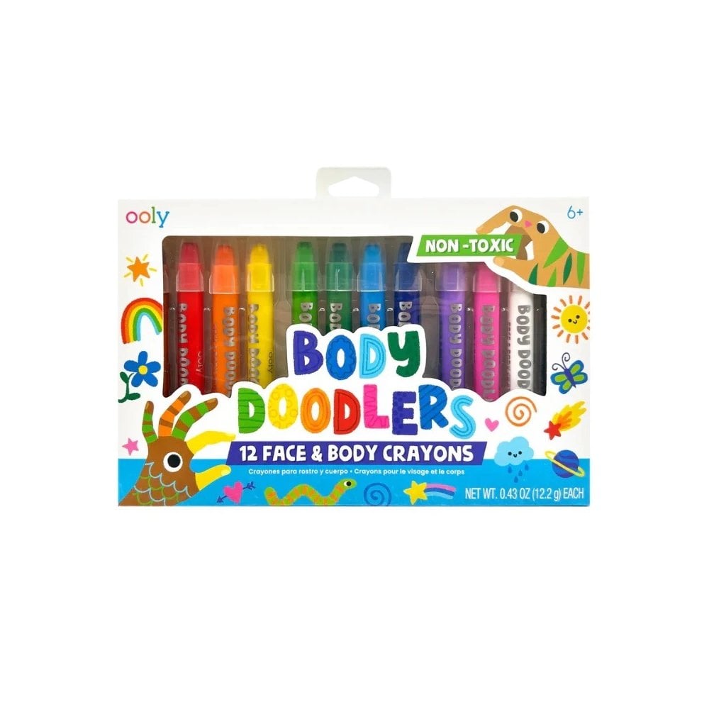 BODY DOODLERS - 12 FACE AND BODY CRAYONS