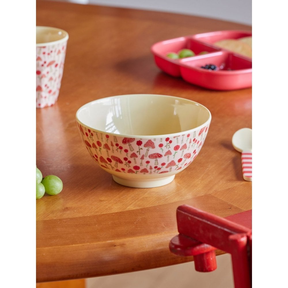 MELAMINE BOWL - PINK HAPPY FOREST