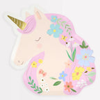 8 MEADOW UNICORN SHAPED PLATES
