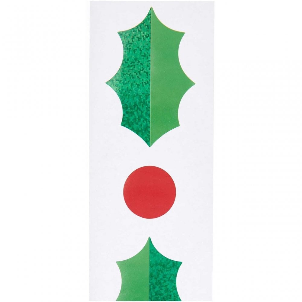 STICKER ROLL - HOLLY + BERRIES