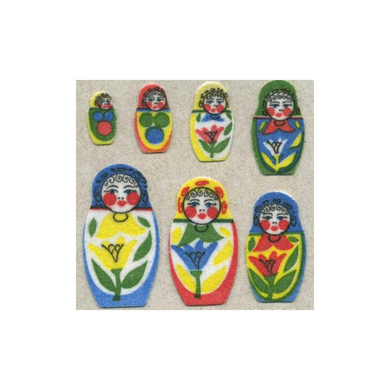 FURRY STICKER SHEET - Russian Dolls
