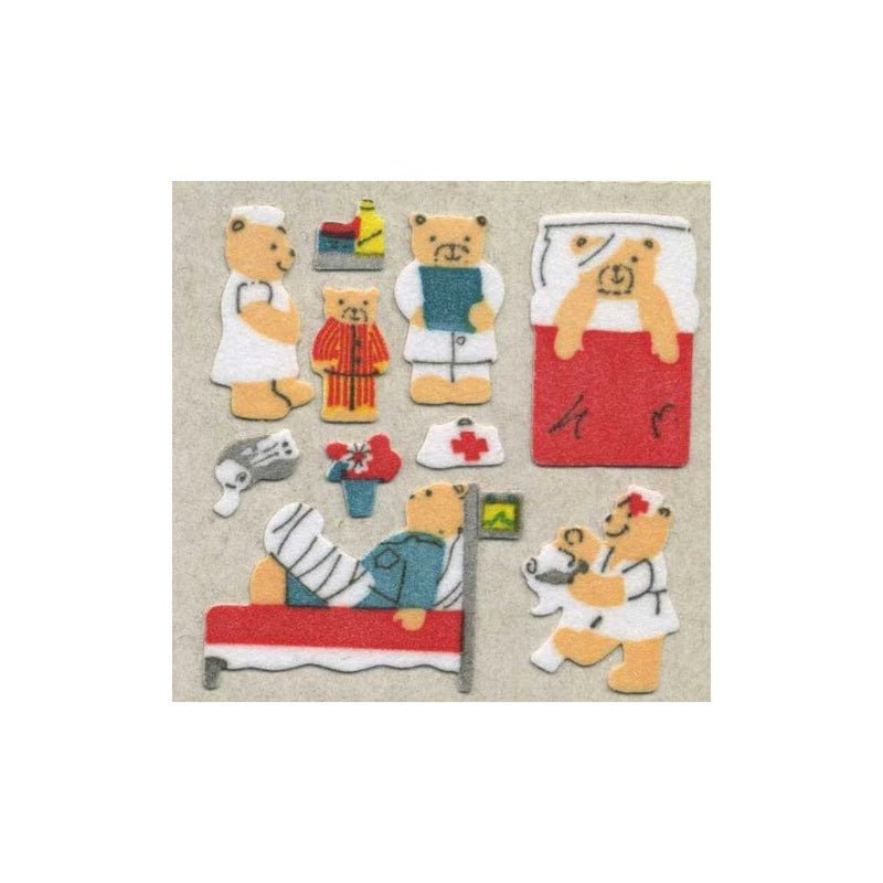 FURRY STICKER SHEET - Teddy Hospital
