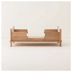 LATITUDE SOLID OAK WOOD JUNIOR BED WITH 2 SAFETY RAILS