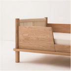 LATITUDE SOLID OAK WOOD JUNIOR BED WITH 2 SAFETY RAILS