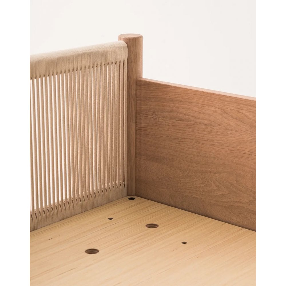 LATITUDE SOLID OAK WOOD JUNIOR BED WITH 2 SAFETY RAILS